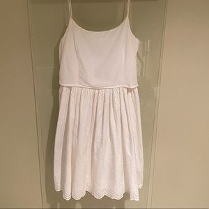 White Eyelet J Crew Dress